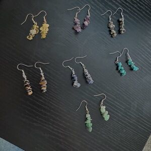 Crystal dangle earrings (handmade)
